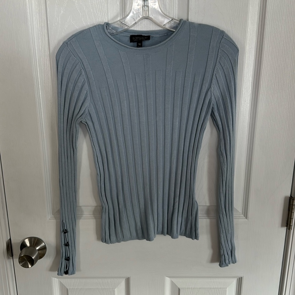 Top shop blue sweater size US8